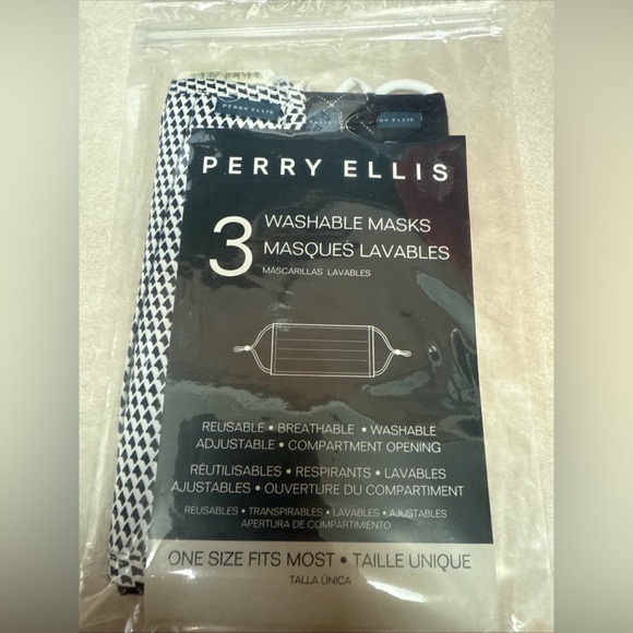 Perry Ellis Multi-Color Washable Masks‎ - Picture 1 of 4